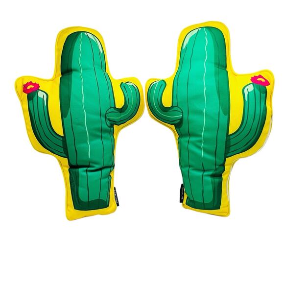 SunnyLife Cactus Throw Pillows Set Embroidered Dopamine Decor Outdoor Indoor - Picture 1 of 9